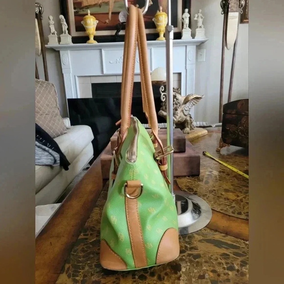 Dooney & Bourke Green Tote Bag, eye glass case, ID HOLDER, wristlet - Picture 4 of 16